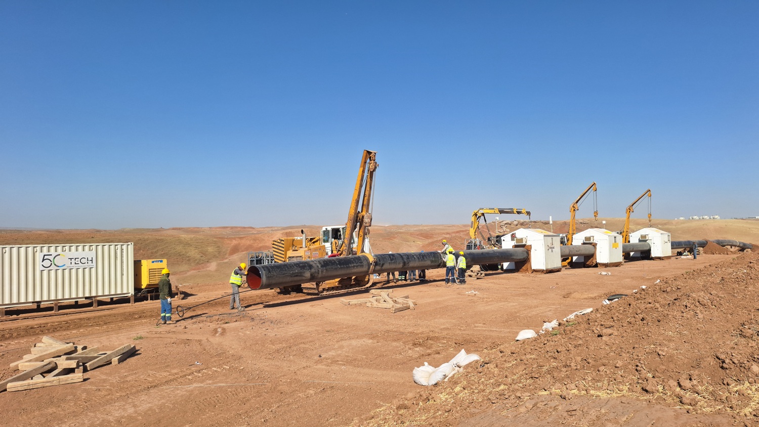 Beginn der Hauptschweißarbeiten im Nordirak